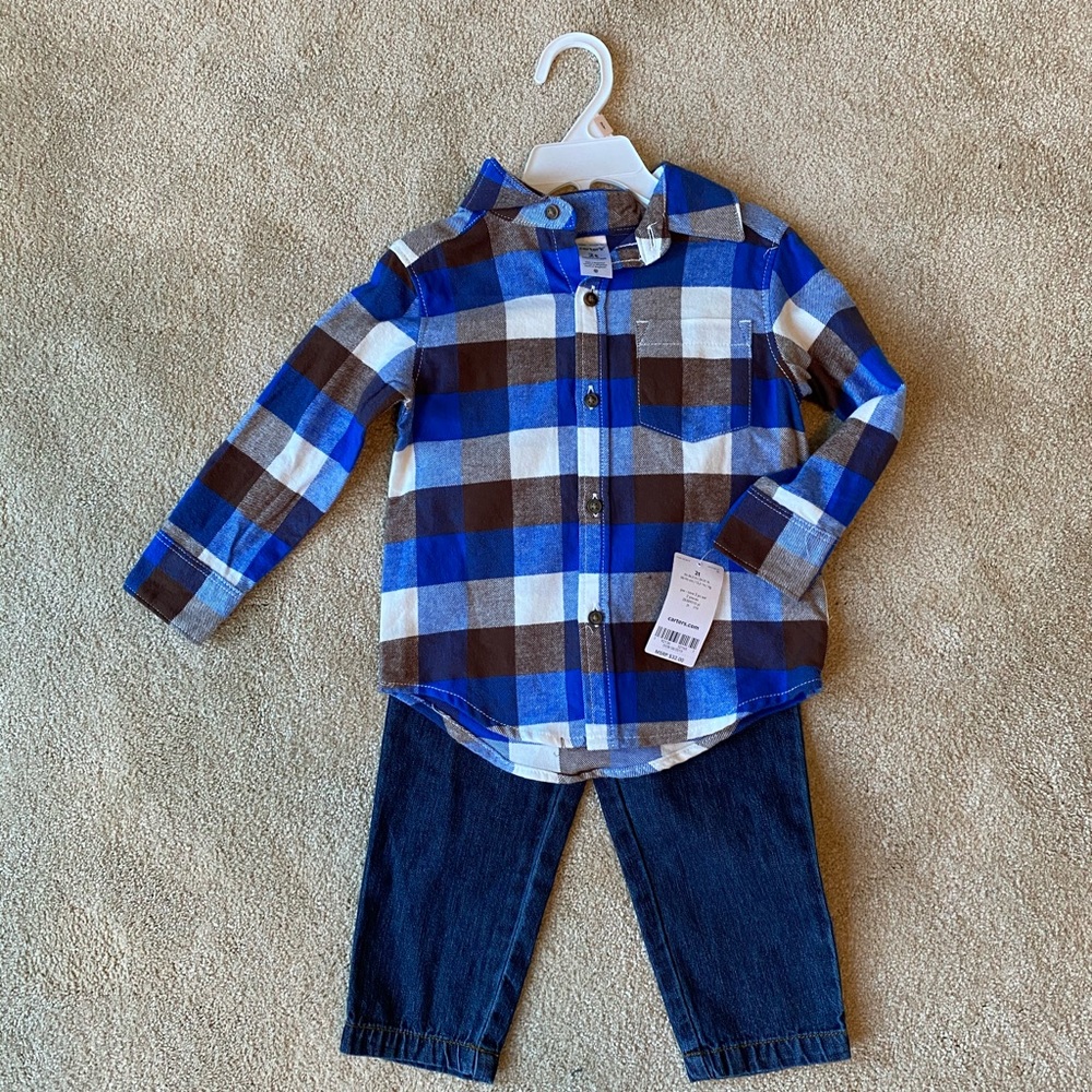 Fleece shirt with Jeans